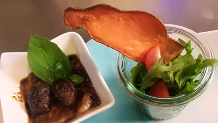 Creme Brûlée vom Shiitake Pilz - Creme Brûlée vom Shiitake Pilz