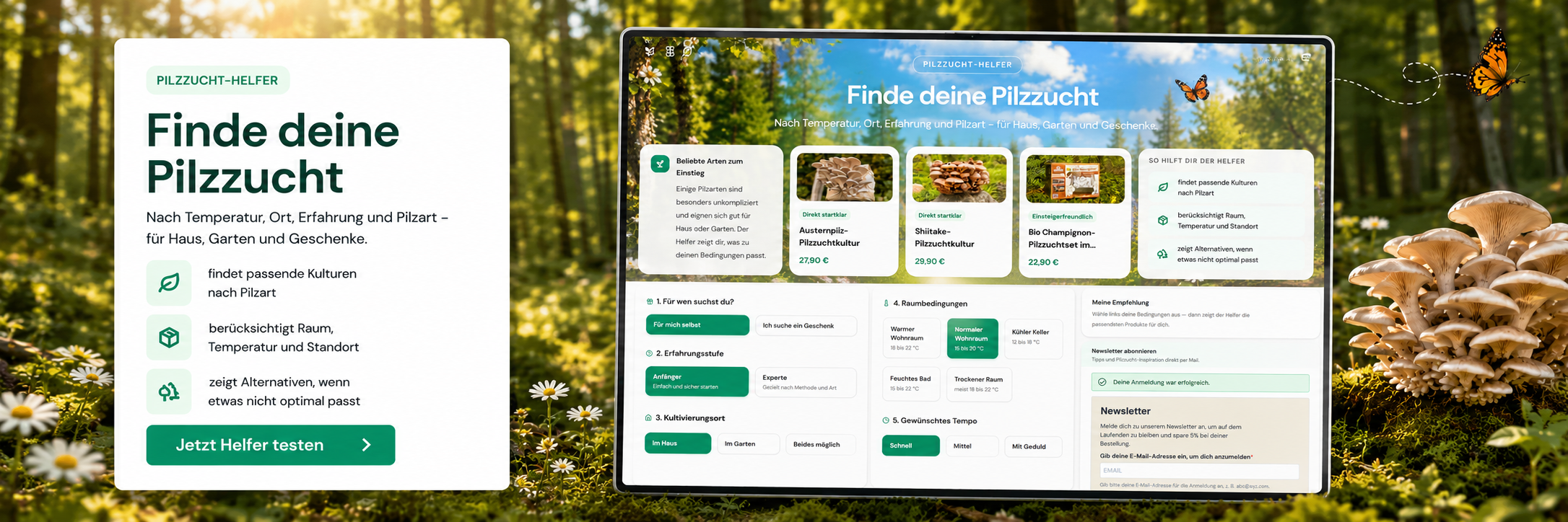 Pilzzucht-Helfer