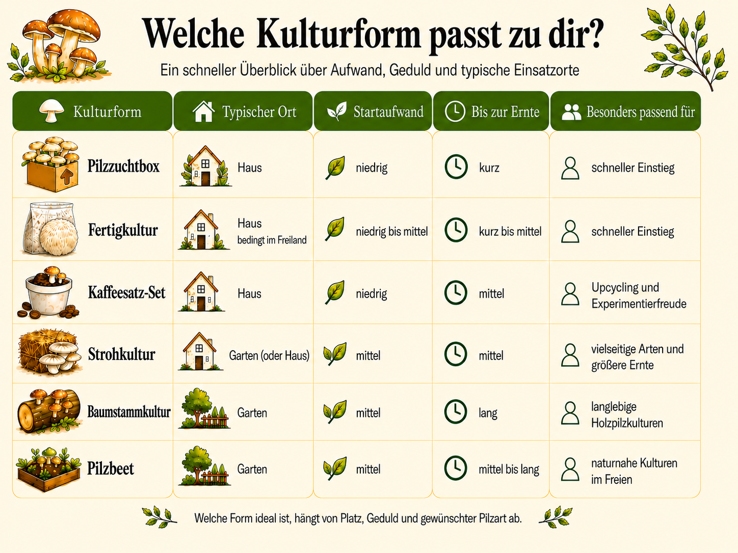 Welche Kulturformen und Kulturgrundlagen gibt es?