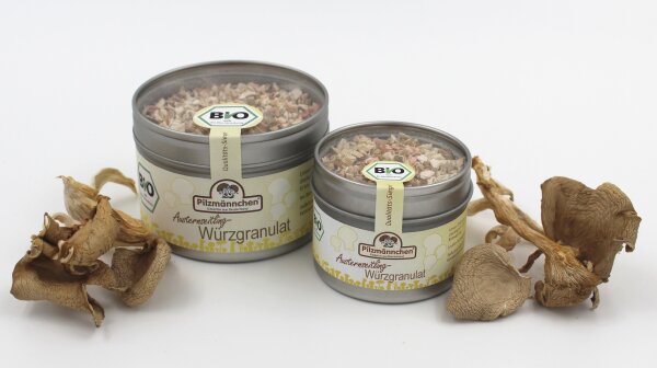Austernseitling-Würzgranulat, DE-ÖKO-021, 20 g Dose