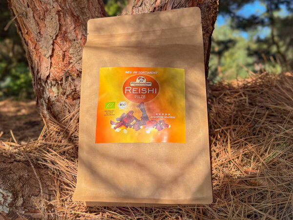 Bio Reishi-Pilze (Ling Zhi) getrocknet, DE-ÖKO-021, 50 g