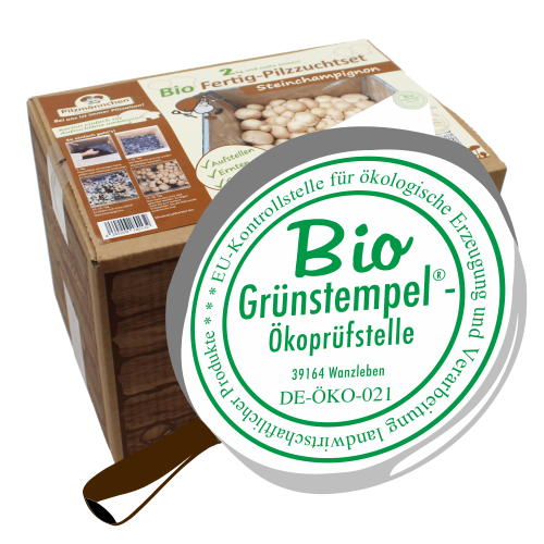 Bio Steinchampignon-Pilzzuchtset Normalpackung 5 kg