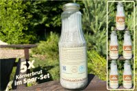 Shiitake-Pilzbrut BIO Körner-Pilzbrut 5 x 1 Liter sortenrein