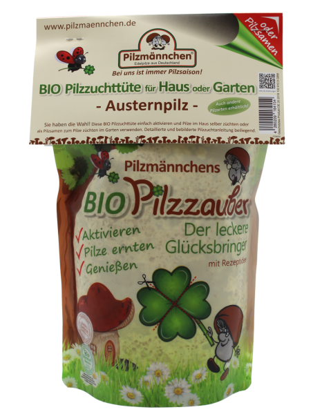 Bio Austernpilz Pilzzuchttüte - Pilze Selbst Züchten, Für Haus & Garten, In Deutschland Hergestellt