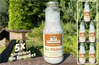 Eierporling-Pilzbrut BIO Körner-Pilzbrut 5 x 1 Liter...